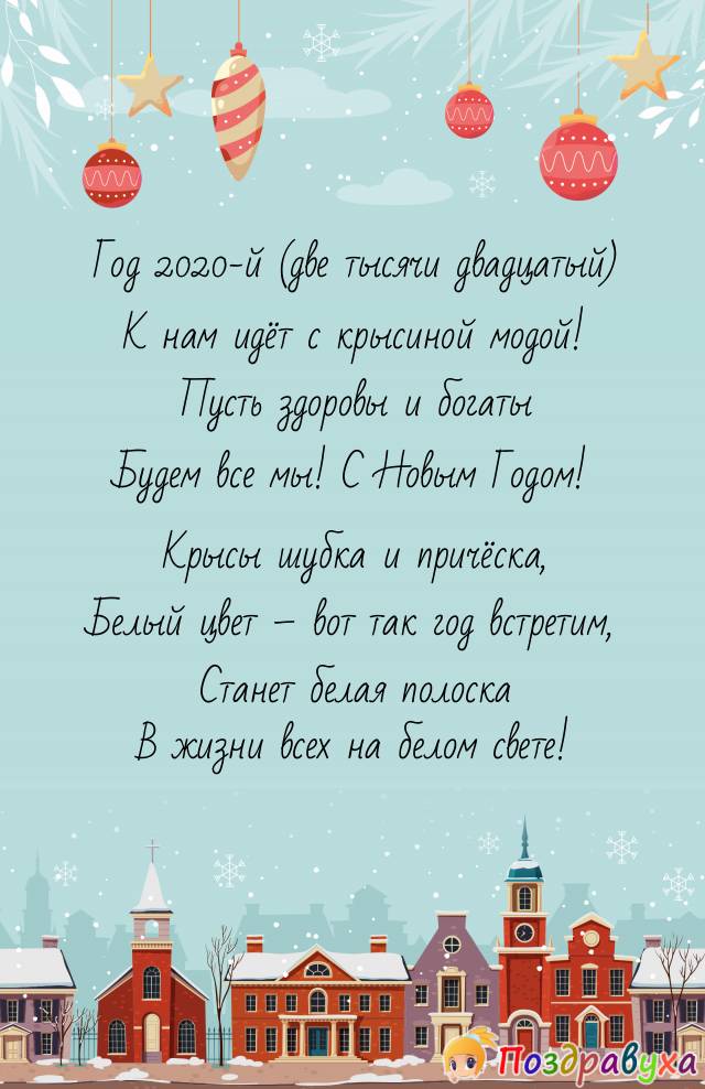 Год 2020 с крысиной модой!