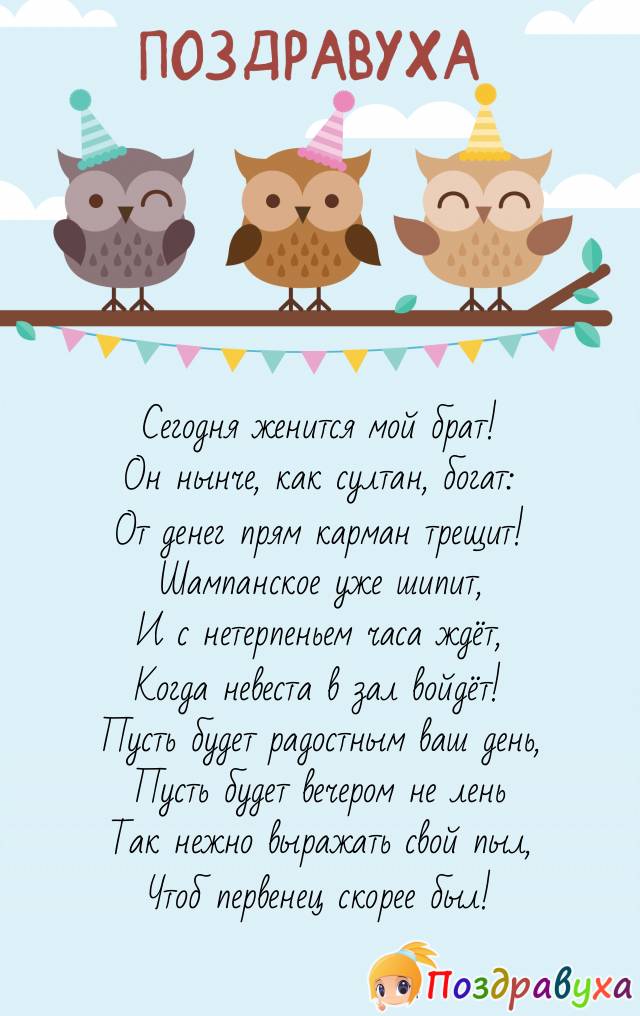 Открытки на свадьбу брату