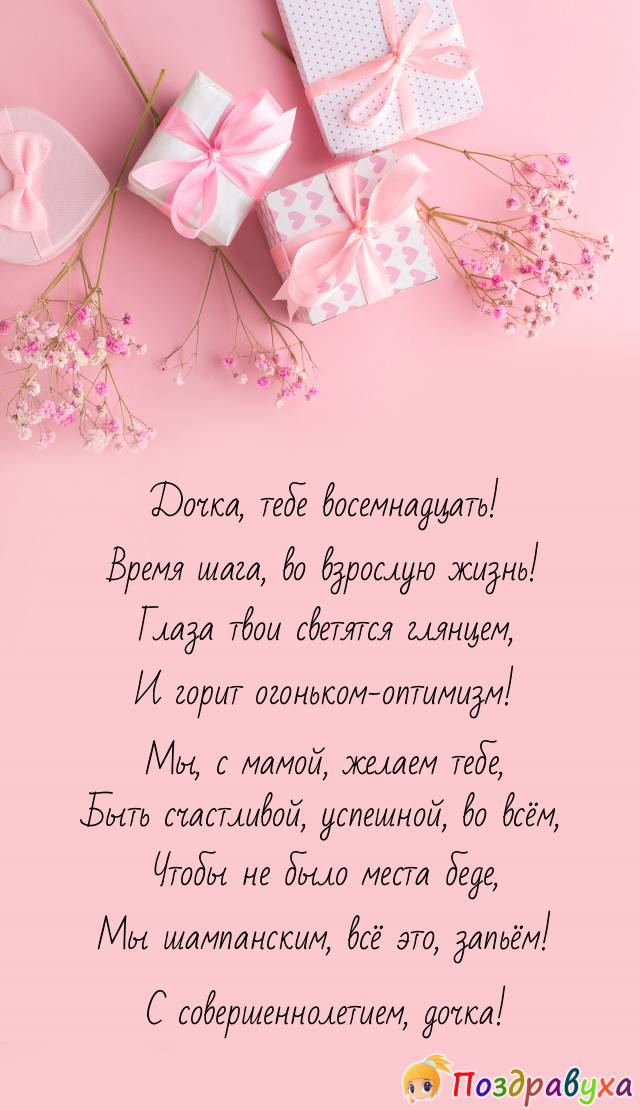Открытки с днем совершеннолетия